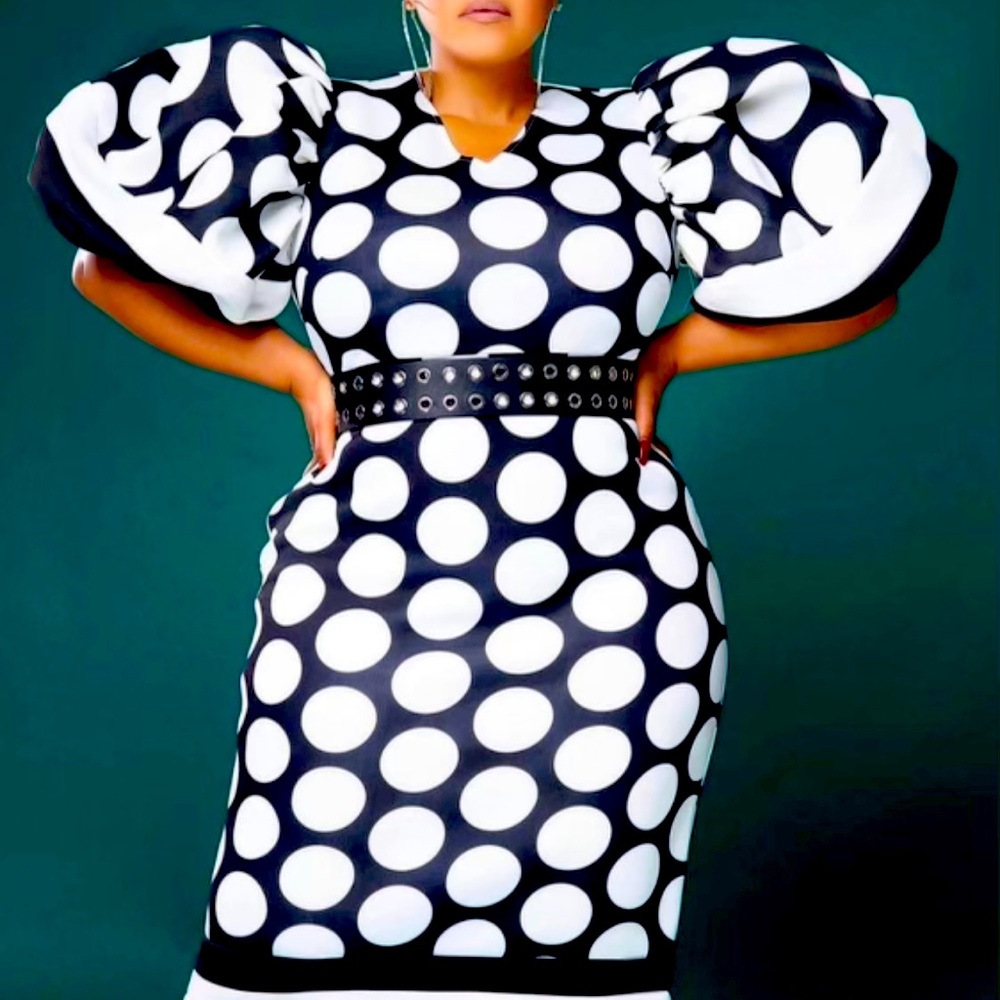 Beautiful and Classy Polka Dot Dress